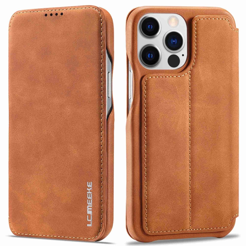 iPhone 14 Pro Max Slim Wallet Case Cognac