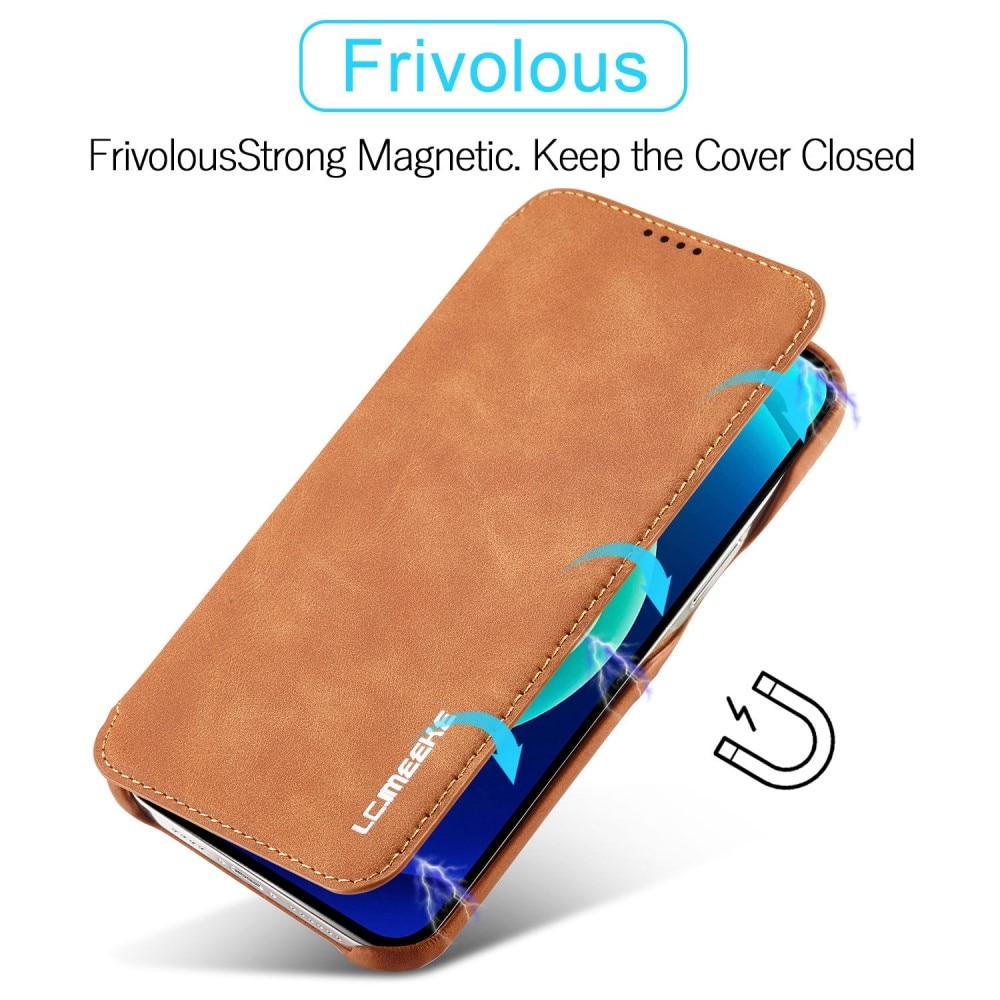 iPhone 14 Pro Max Slim Wallet Case Cognac