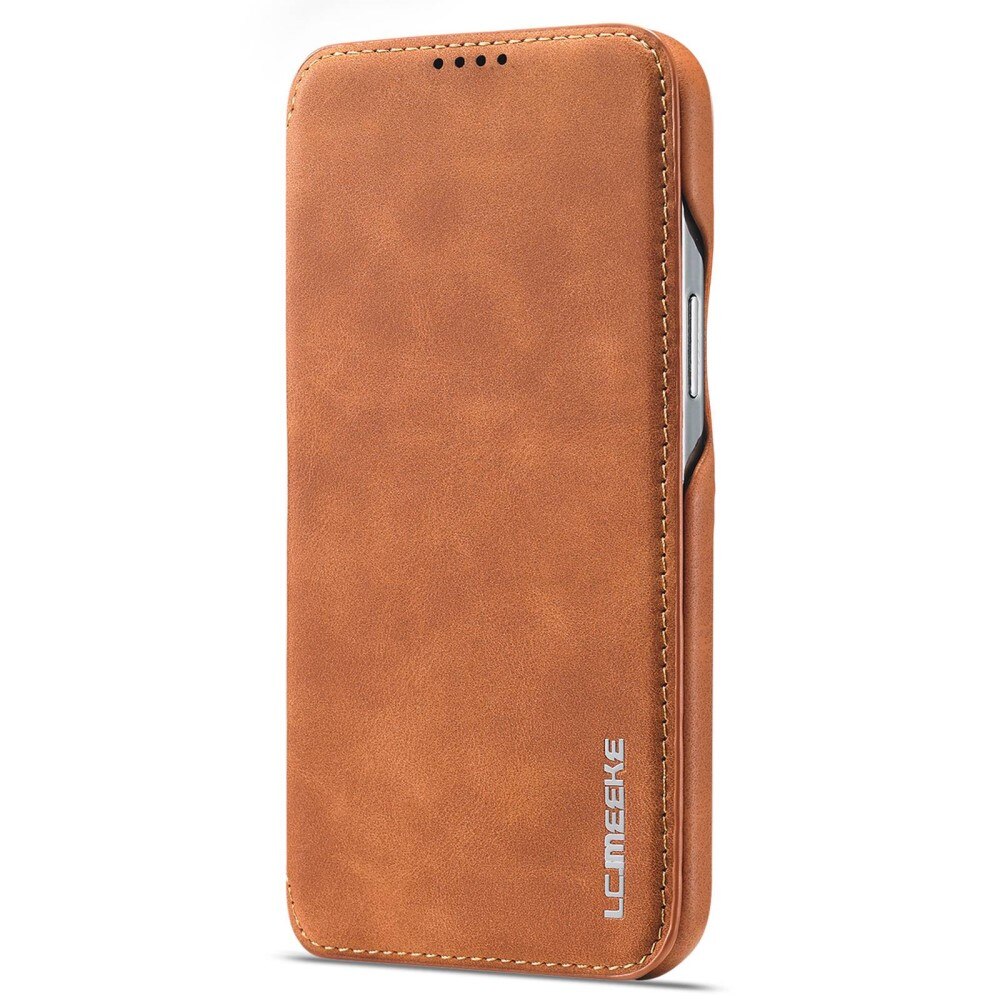 iPhone 14 Pro Max Slim Wallet Case Cognac