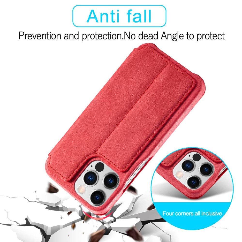 iPhone 14 Pro Max Slim Wallet Case Red