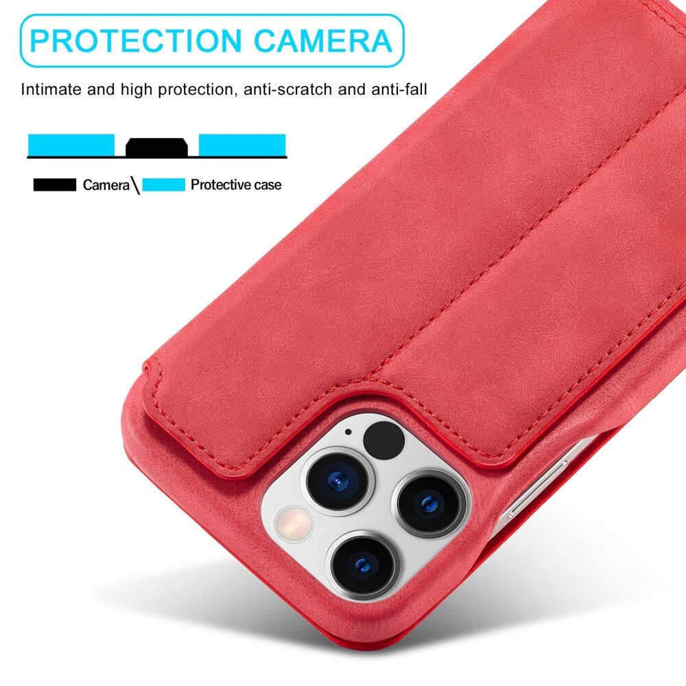 iPhone 14 Pro Max Slim Wallet Case Red