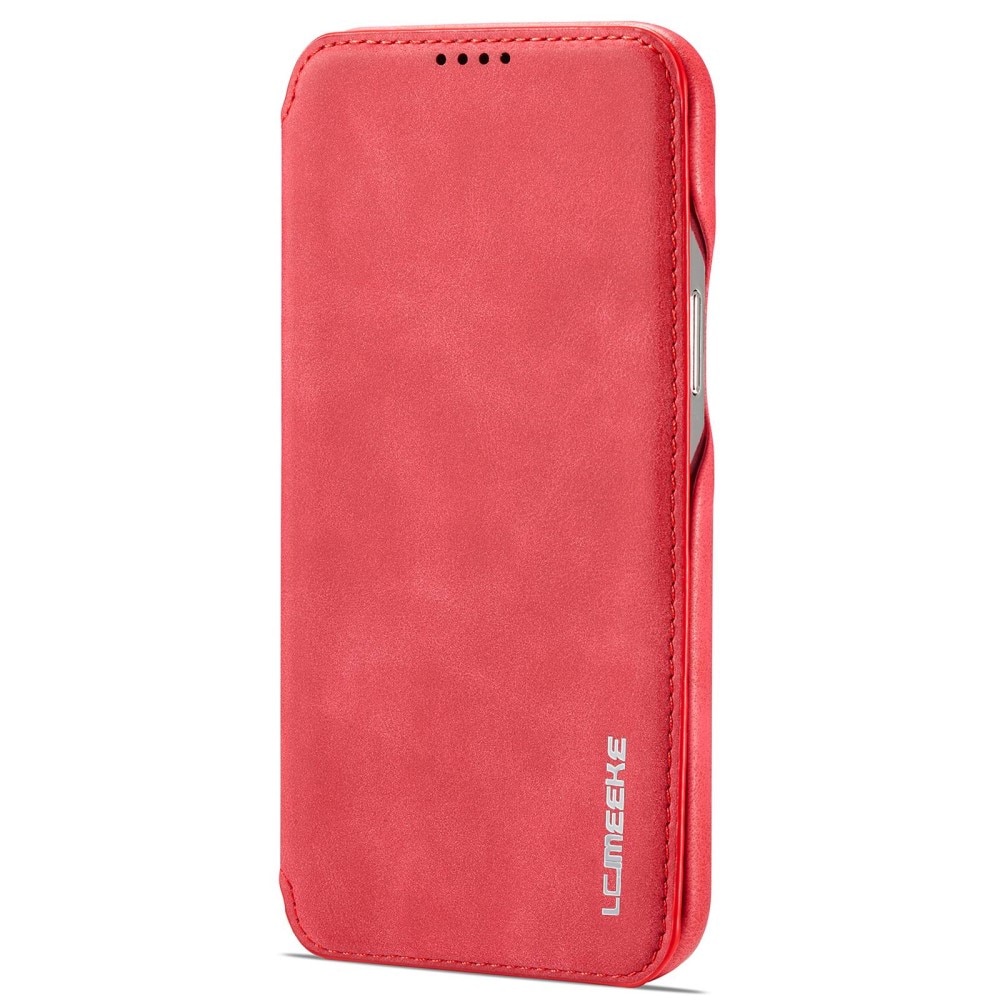 iPhone 14 Pro Max Slim Wallet Case Red