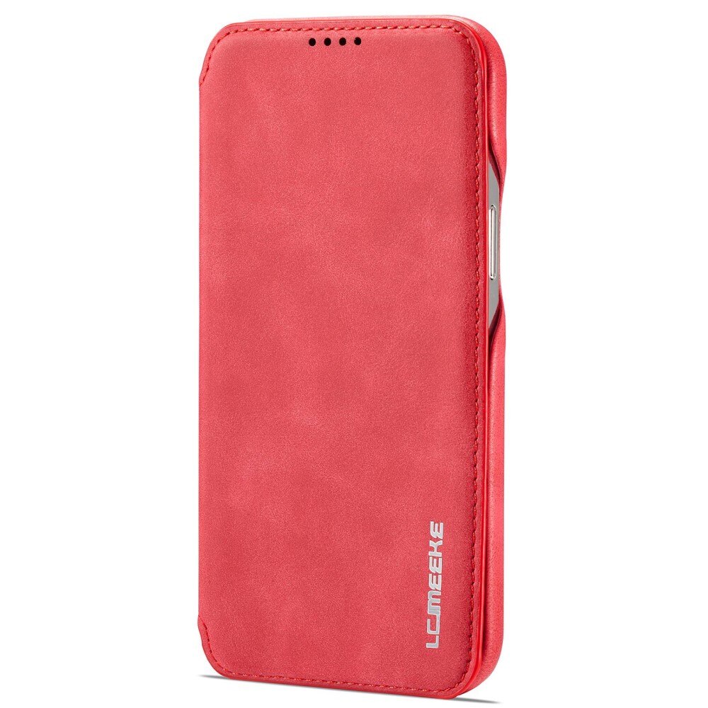 iPhone 14 Pro Max Slim Wallet Case Red