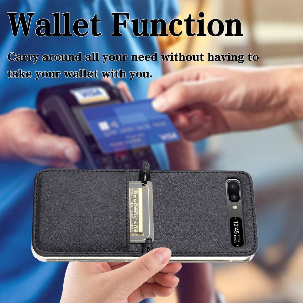 Samsung Galaxy Z Flip Slim Card Wallet Black