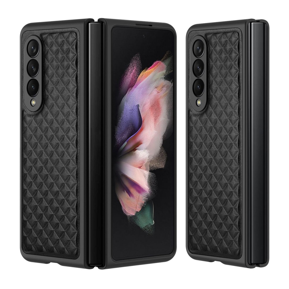 Samsung Galaxy Z Fold 4 Venice Leather Case Black