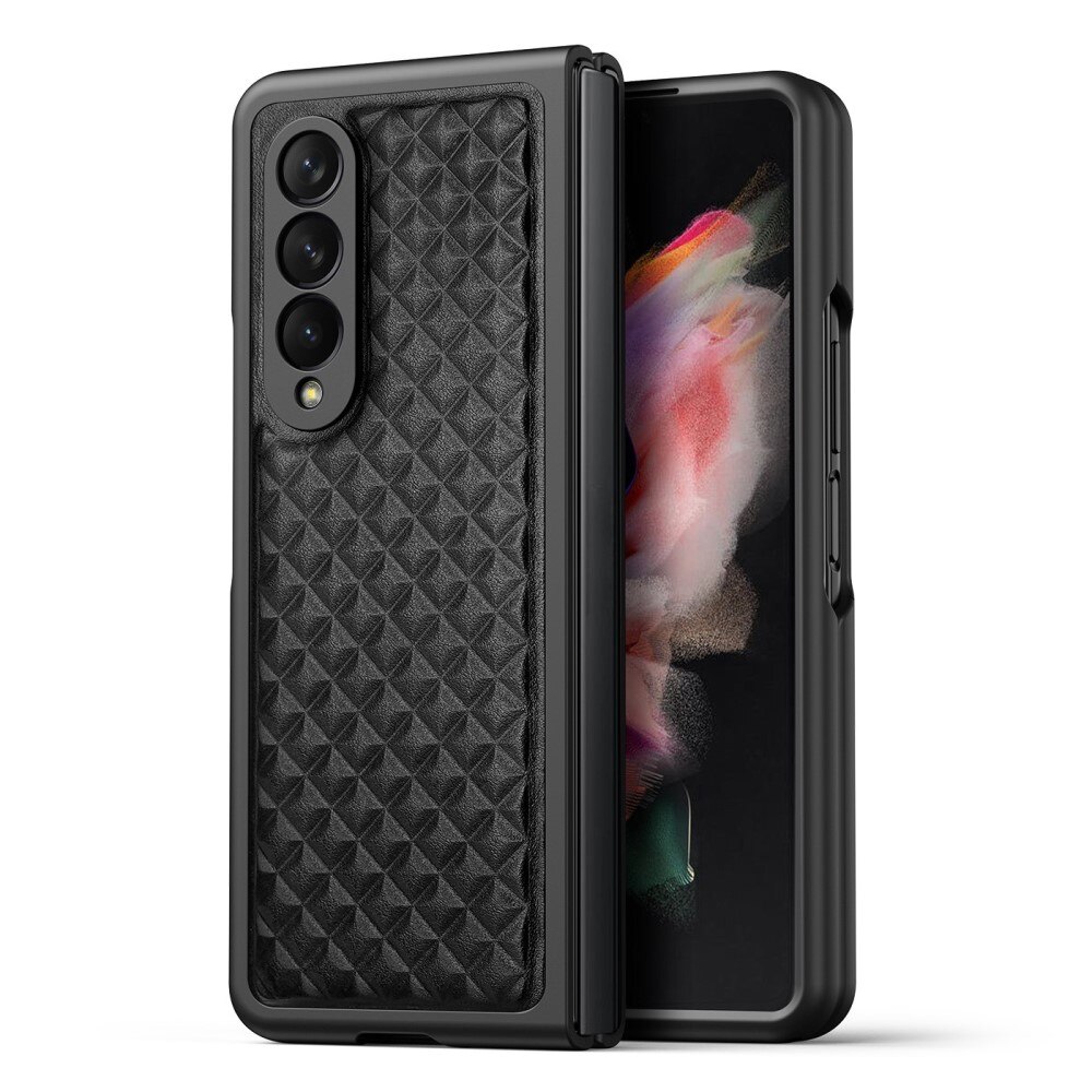 Samsung Galaxy Z Fold 4 Venice Leather Case Black