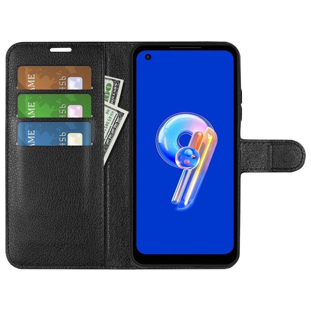 Asus Zenfone 10 Wallet Book Cover Black