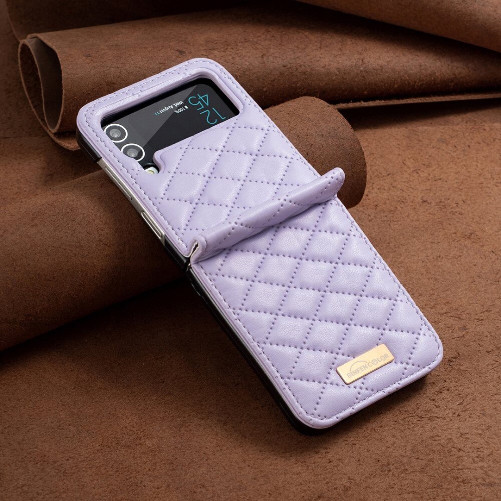 Samsung Galaxy Z Flip 4 Quilted Cover Purple