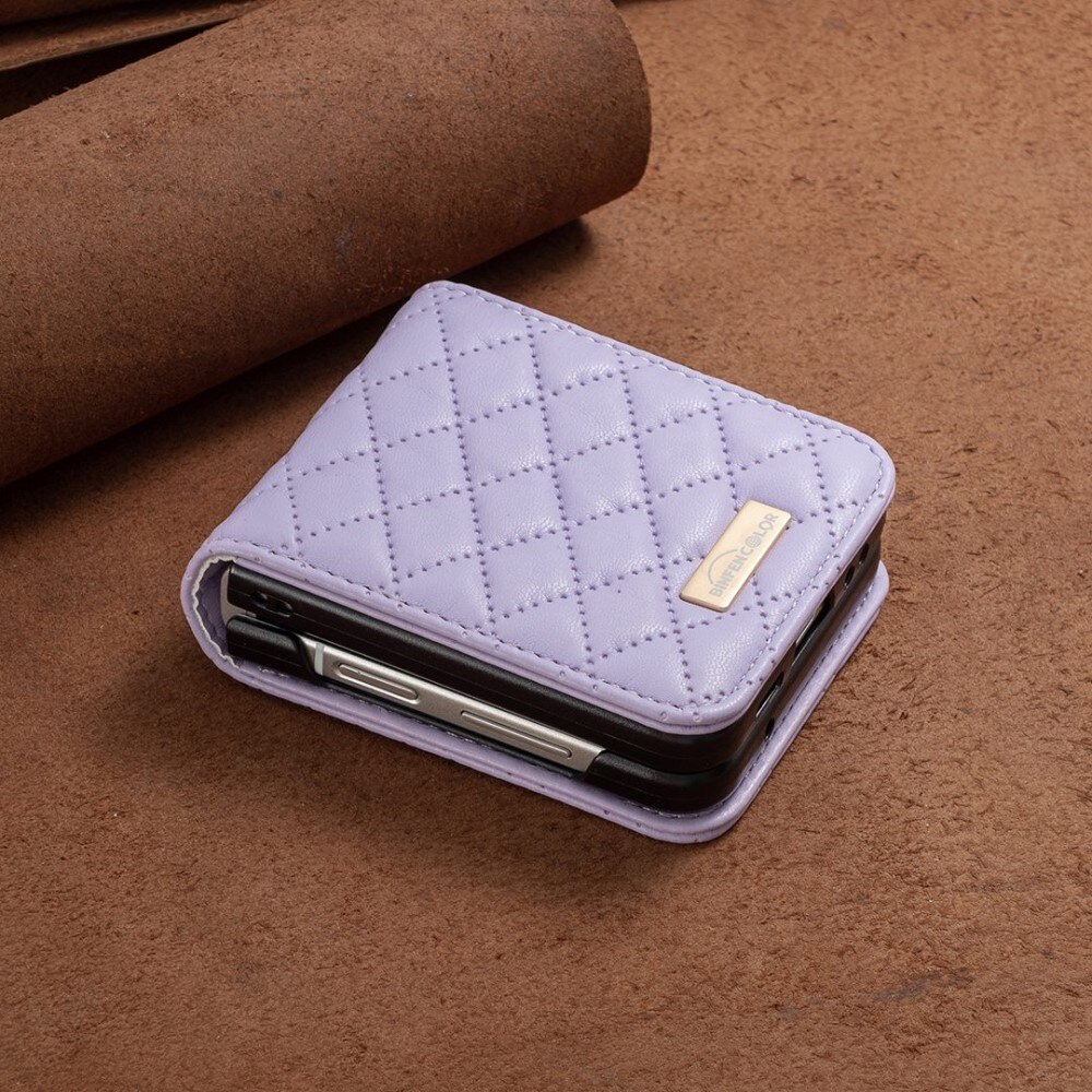 Samsung Galaxy Z Flip 4 Quilted Cover Purple