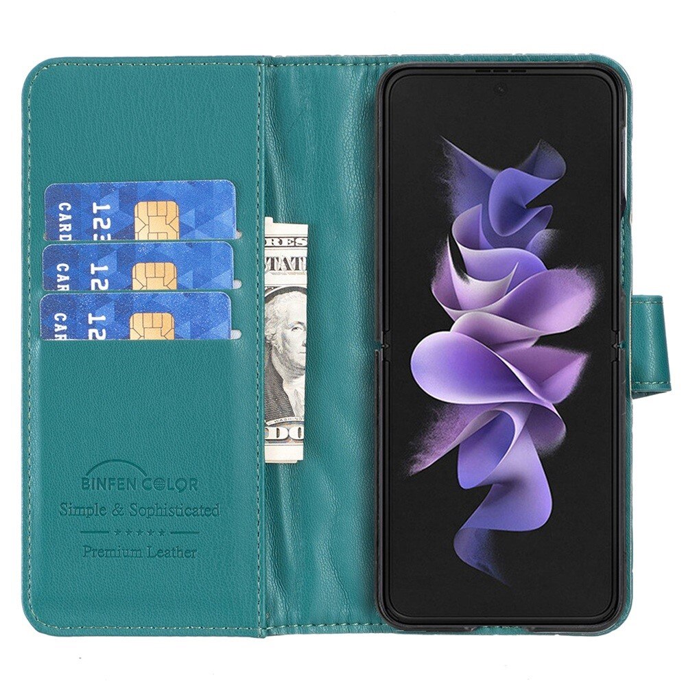 Samsung Galaxy Z Fold 4 Wallet Case Quilted Green