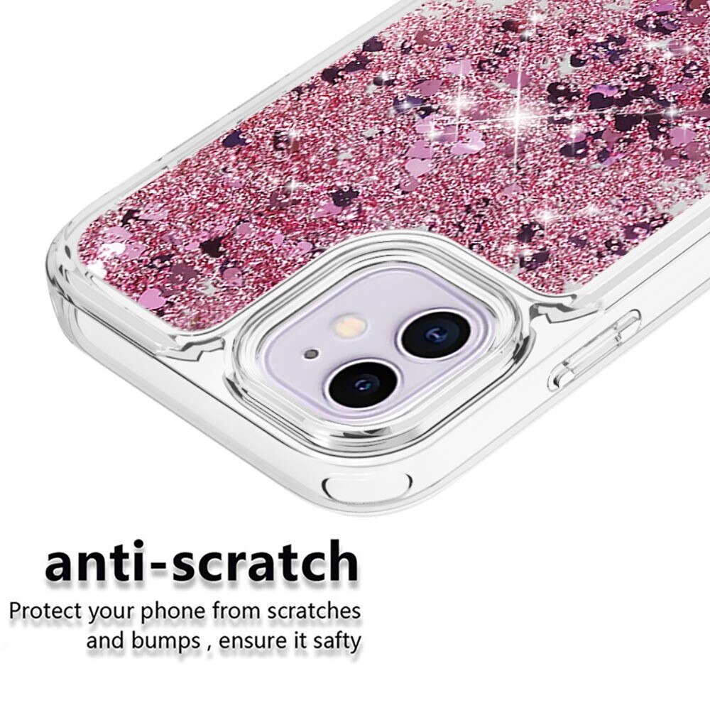 iPhone 11 Full Protection Glitter Powder TPU Case Pink