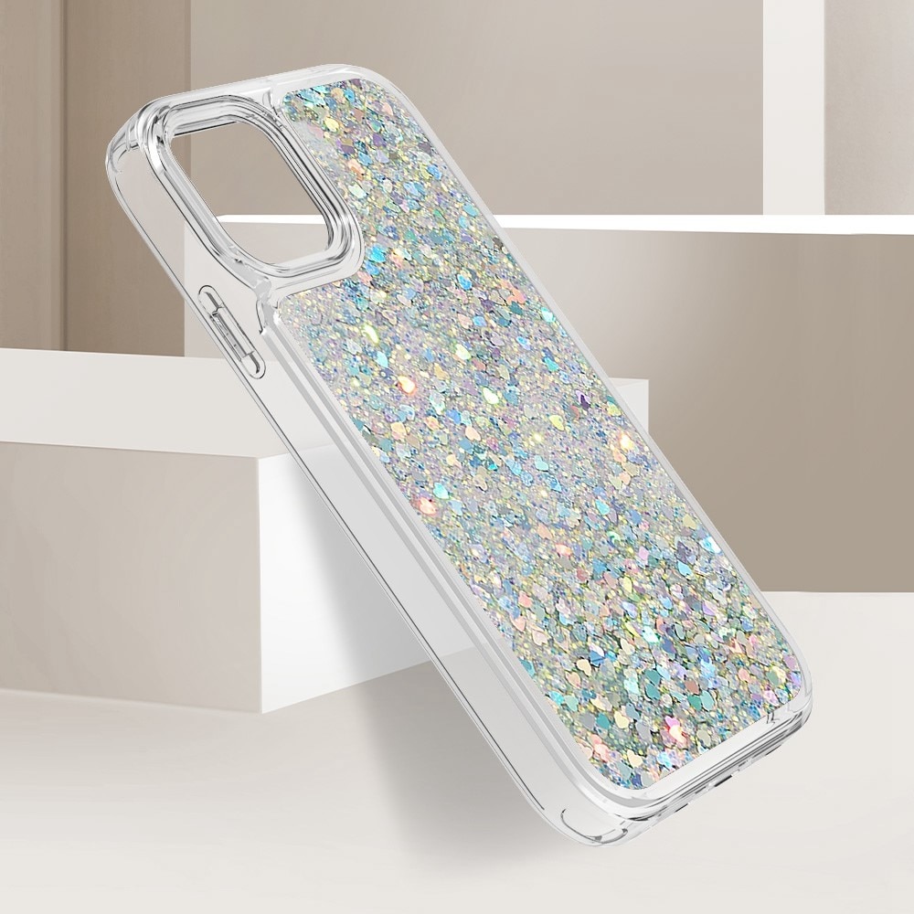iPhone 11 Full Protection Glitter Powder TPU Case Silver