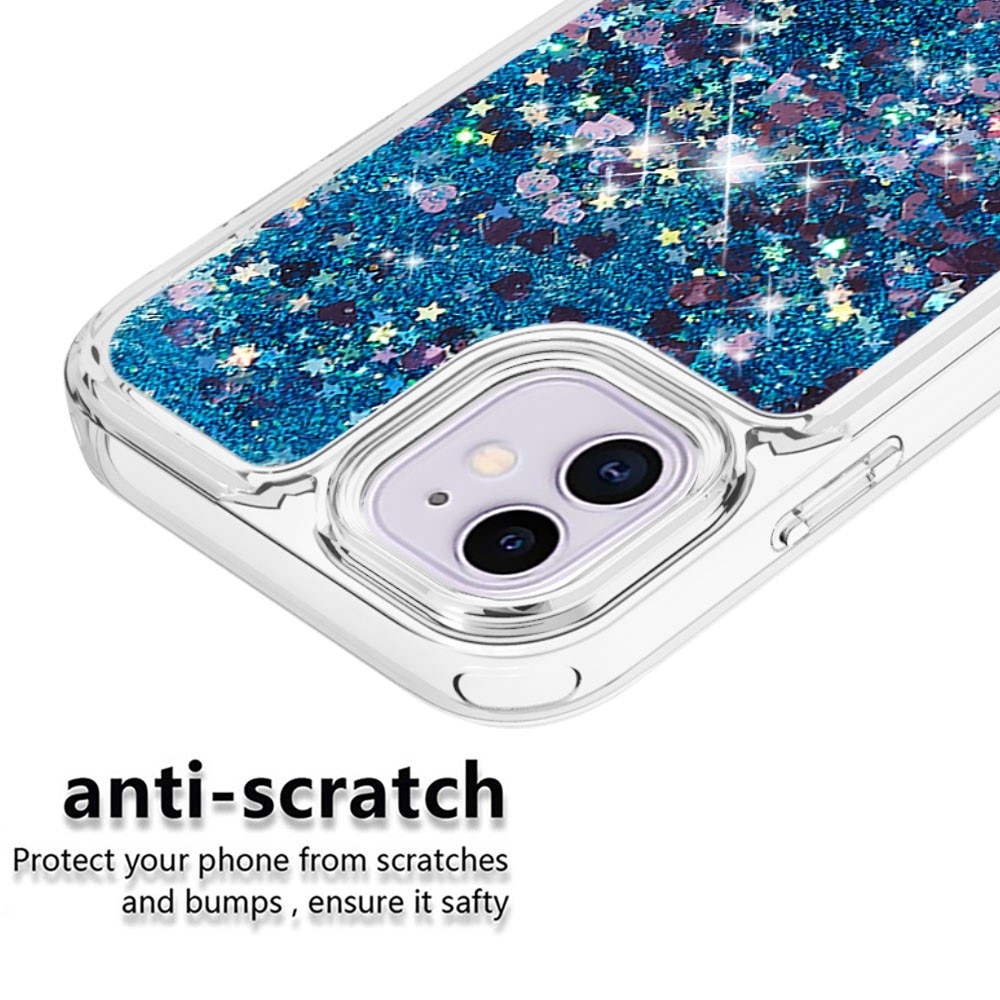 iPhone 11 Full Protection Glitter Powder TPU Case Blue
