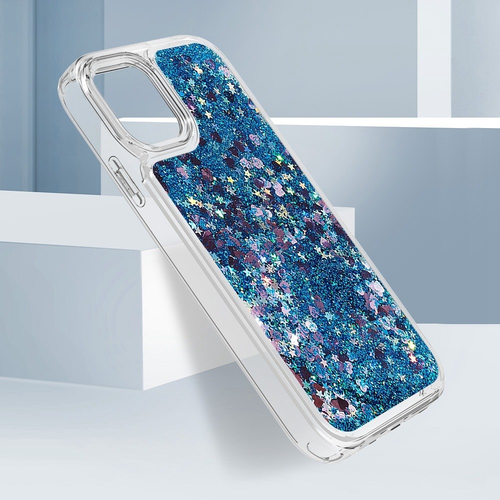 iPhone 11 Full Protection Glitter Powder TPU Case Blue