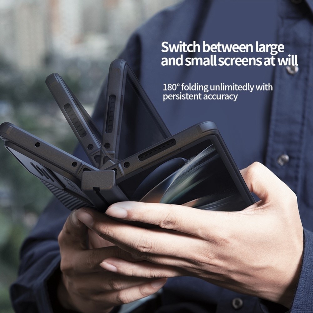 Samsung Galaxy Z Fold 4 CamShield Case with S-pen holder Black