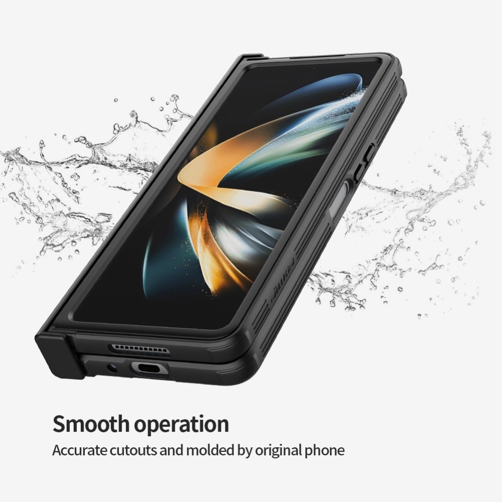 Samsung Galaxy Z Fold 4 CamShield Case with S-pen holder Black