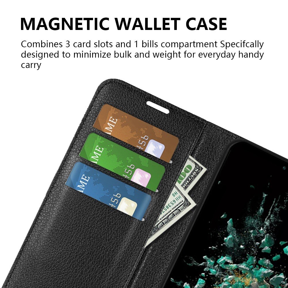  OnePlus 10T Wallet Book Cover Black