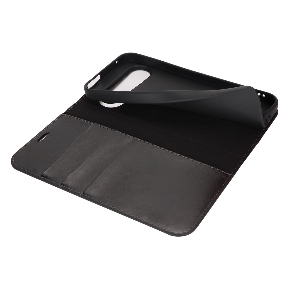 Google Pixel 9 Pro XL Genuine Leather Wallet Case Black