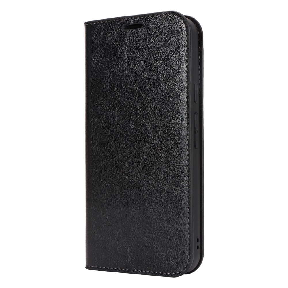 Google Pixel 9 Pro XL Genuine Leather Wallet Case Black