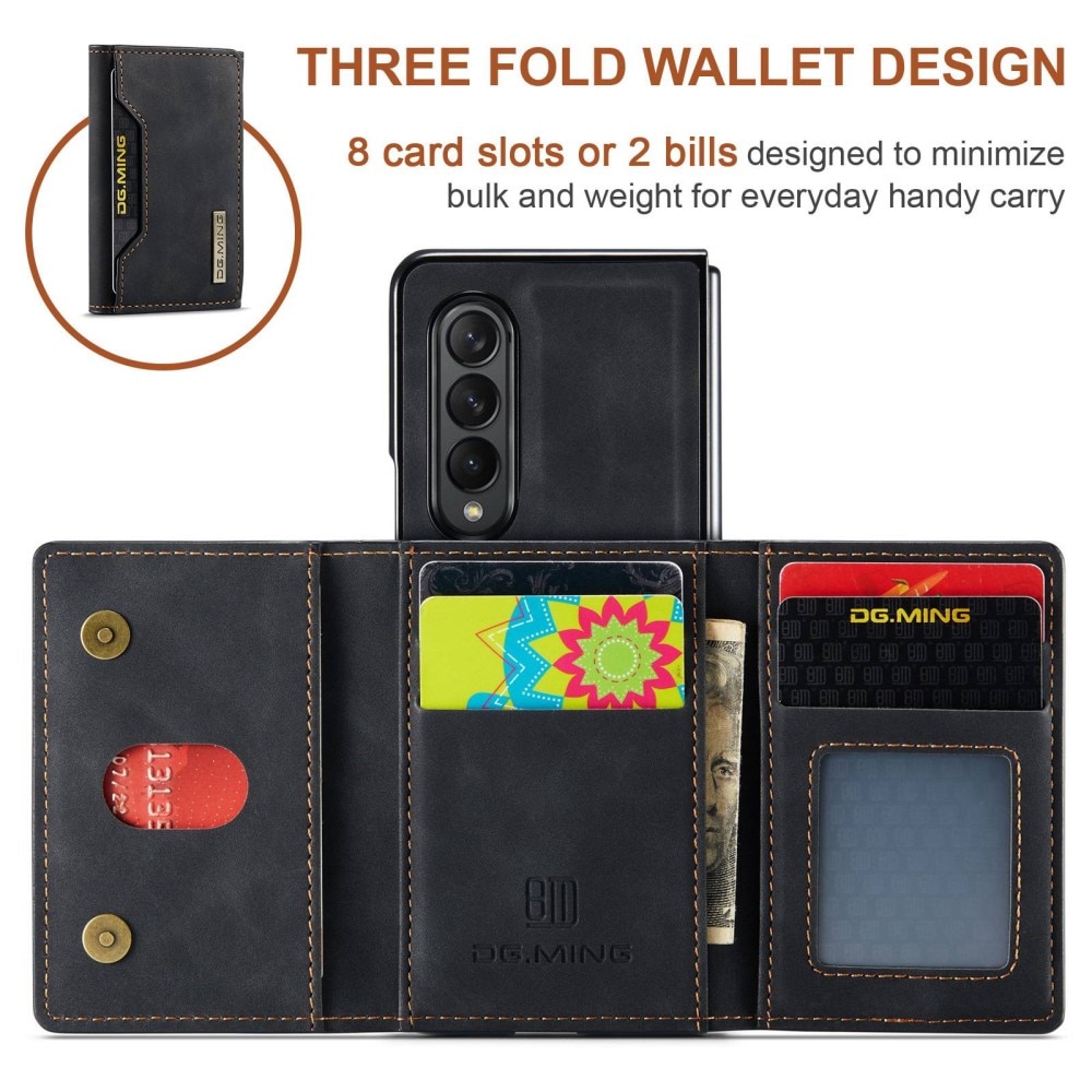 Samsung Galaxy Z Fold 4 Magnetic Card Slot Case Black