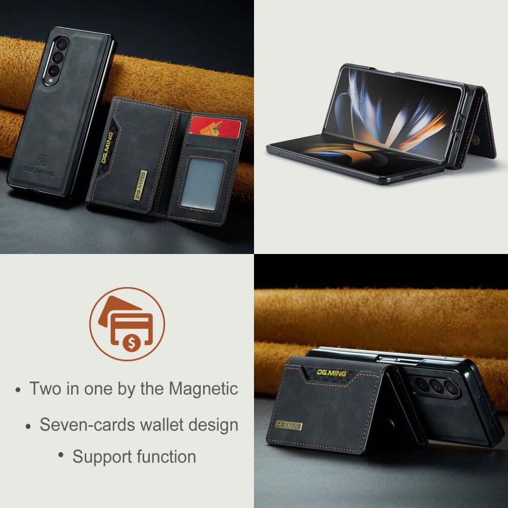 Samsung Galaxy Z Fold 4 Magnetic Card Slot Case Black