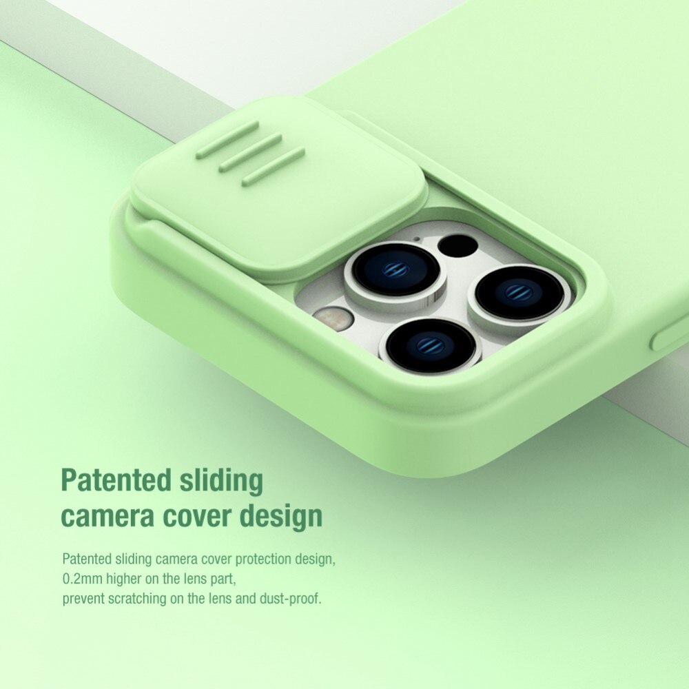 iPhone 14 Pro Soft CamShield Case Light Green