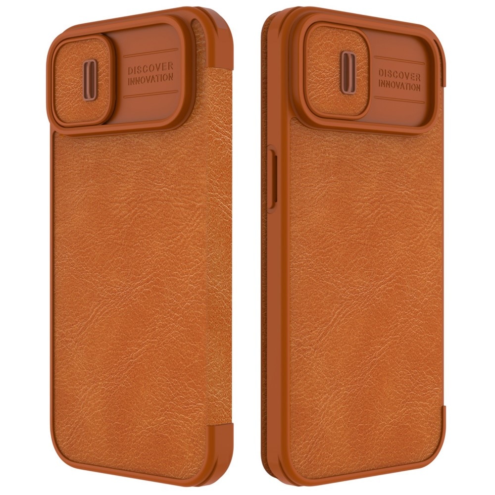 iPhone 14 Qin Pro Camshield Cover Brown