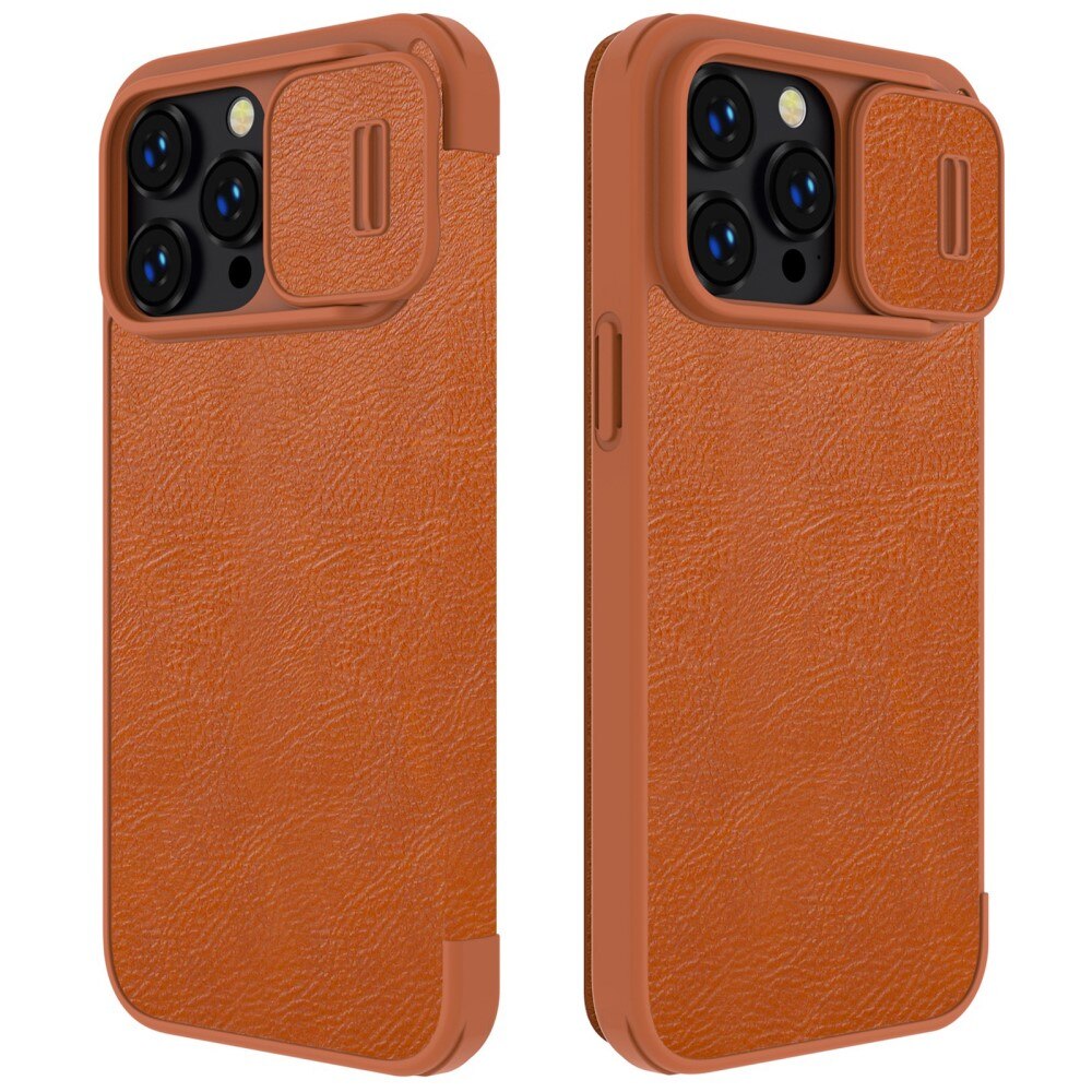 iPhone 14 Pro Max Qin Pro Camshield Cover Brown