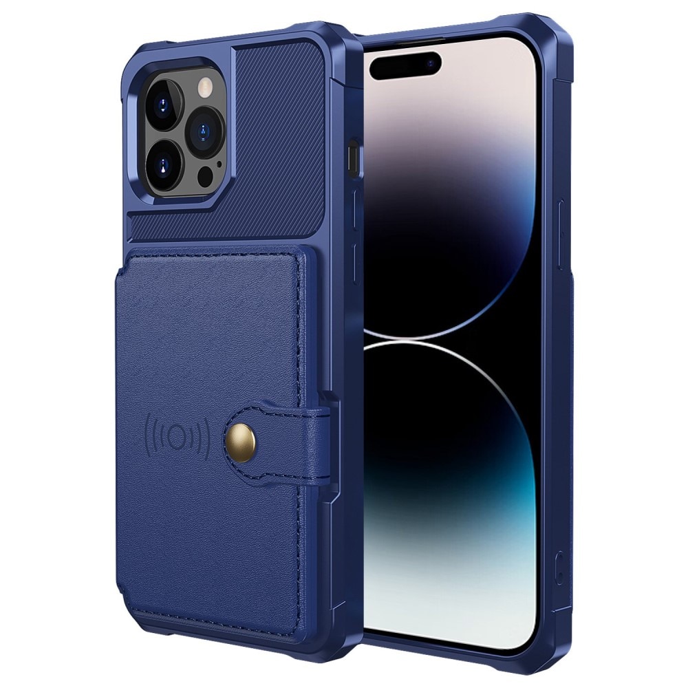 iPhone 14 Pro Max Tough Multi-slot Case Blue