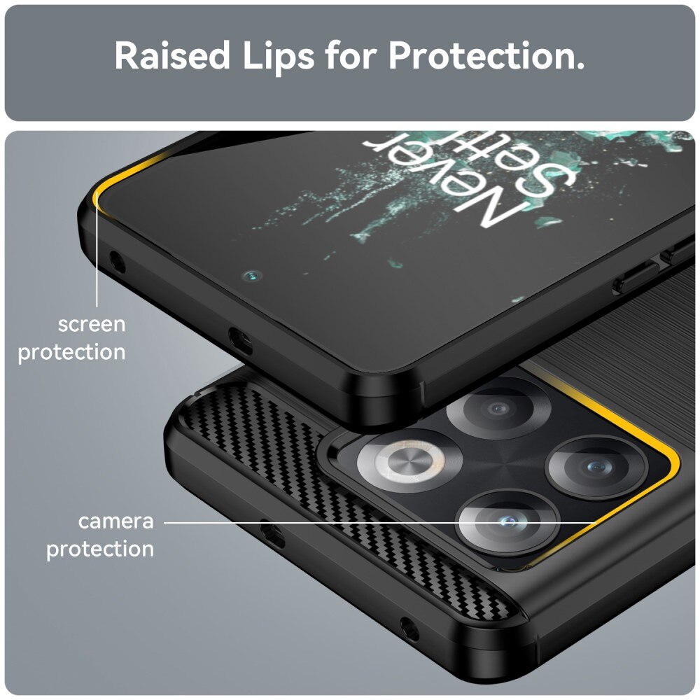  OnePlus 10T Brushed TPU Case Black
