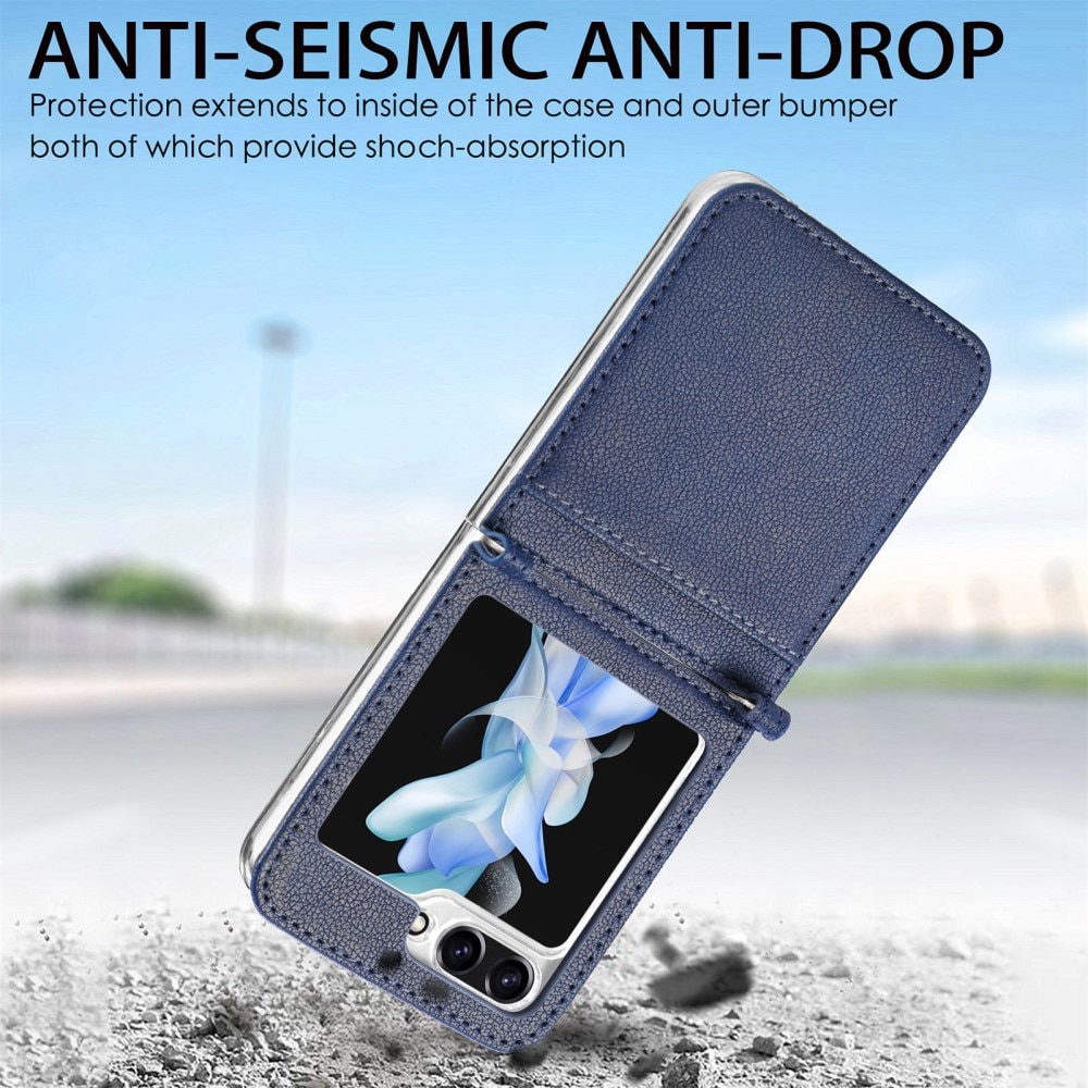 Samsung Galaxy Z Flip 7 FE Slim Card Wallet Blue