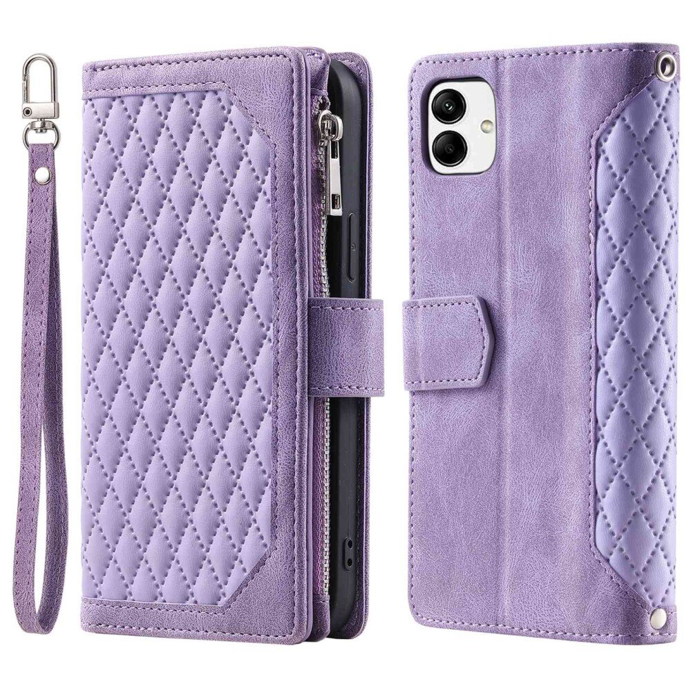 Samsung Galaxy A04 Wallet/Purse Quilted Purple