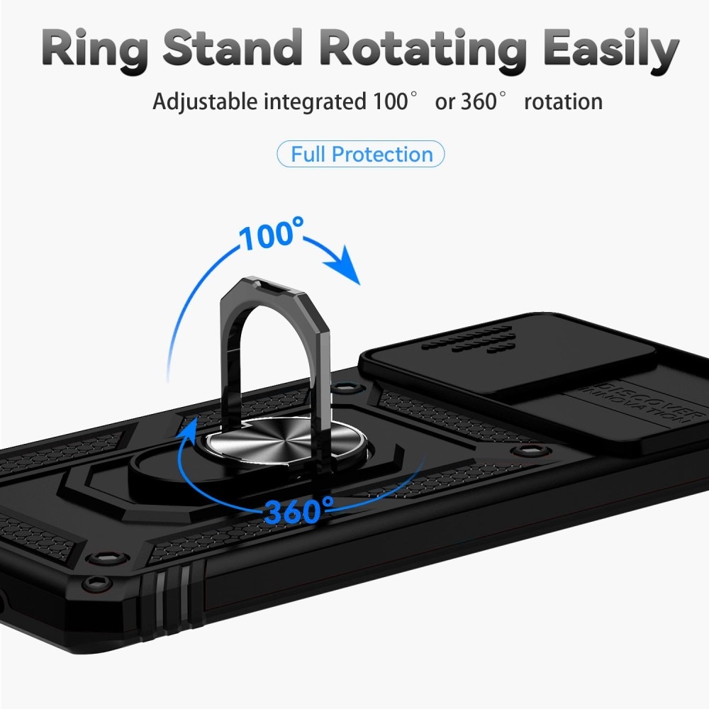 Samsung Galaxy S20 Hybrid Case Tech Ring w. Camera Protector Black