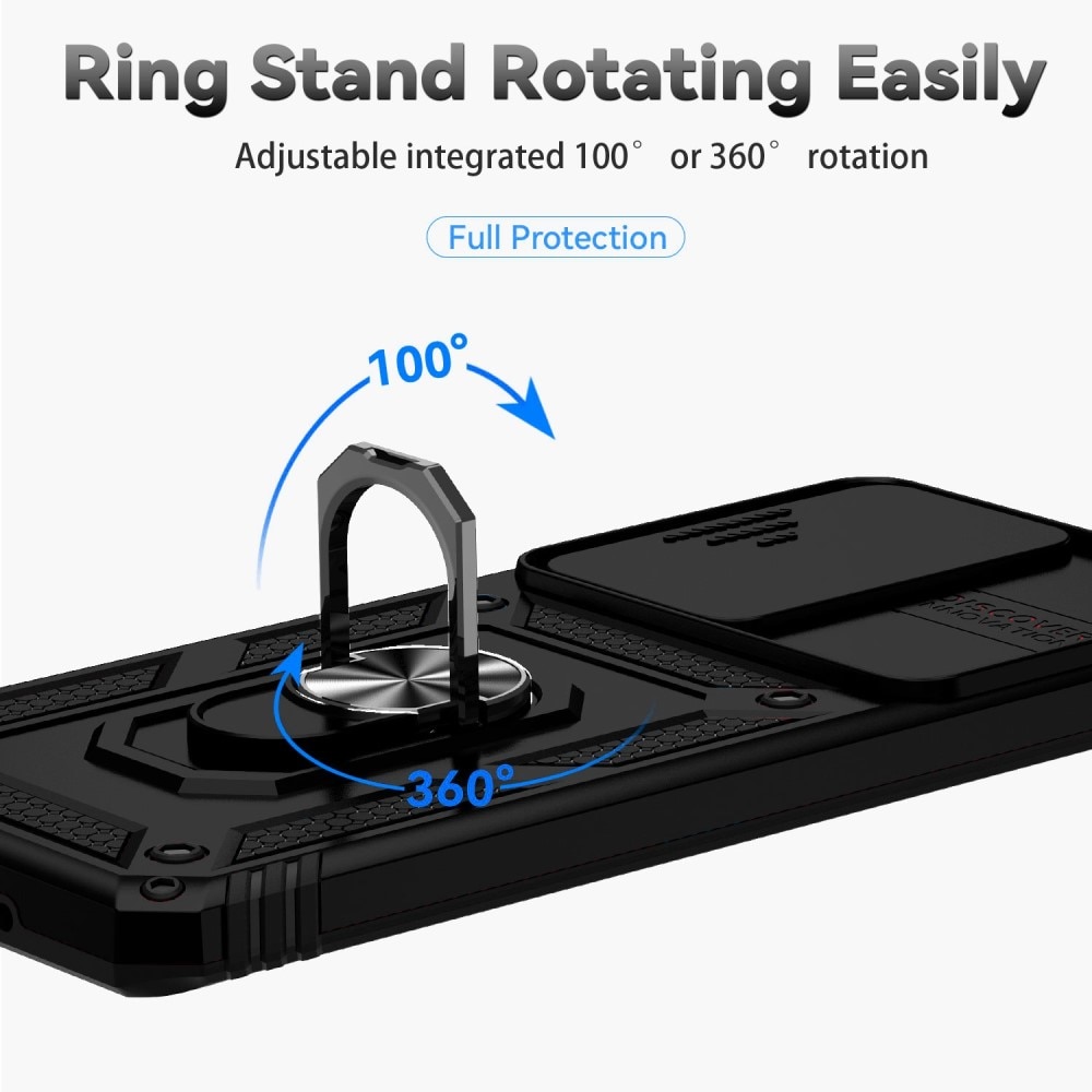 Samsung Galaxy S20 Ultra Hybrid Case Tech Ring w. Camera Protector Black