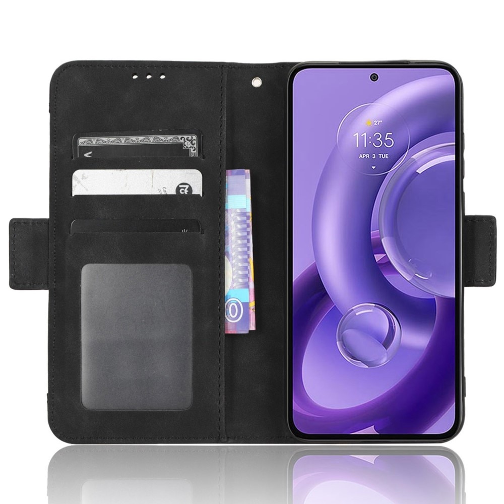 Motorola Edge 30 Neo Multi Wallet Case Black