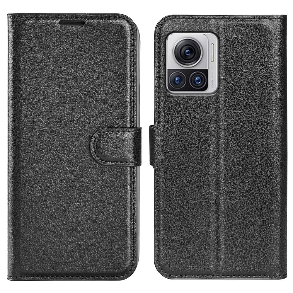 Motorola Edge 30 Ultra Wallet Book Cover Black