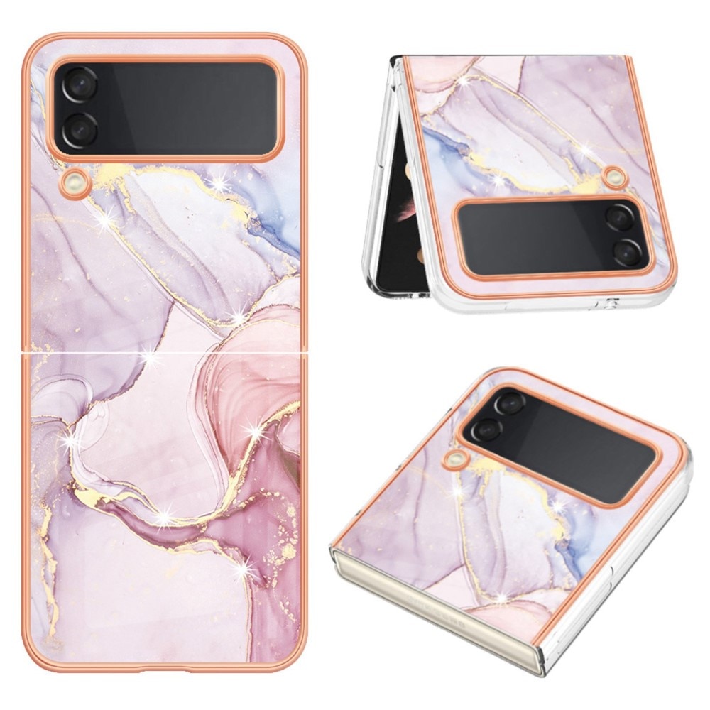 Samsung Galaxy Z Flip 4 TPU Case Pink Marble