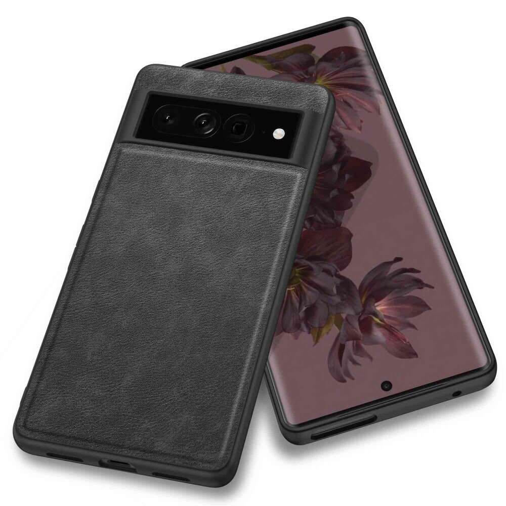 Google Pixel 7 Pro Leather Case Black