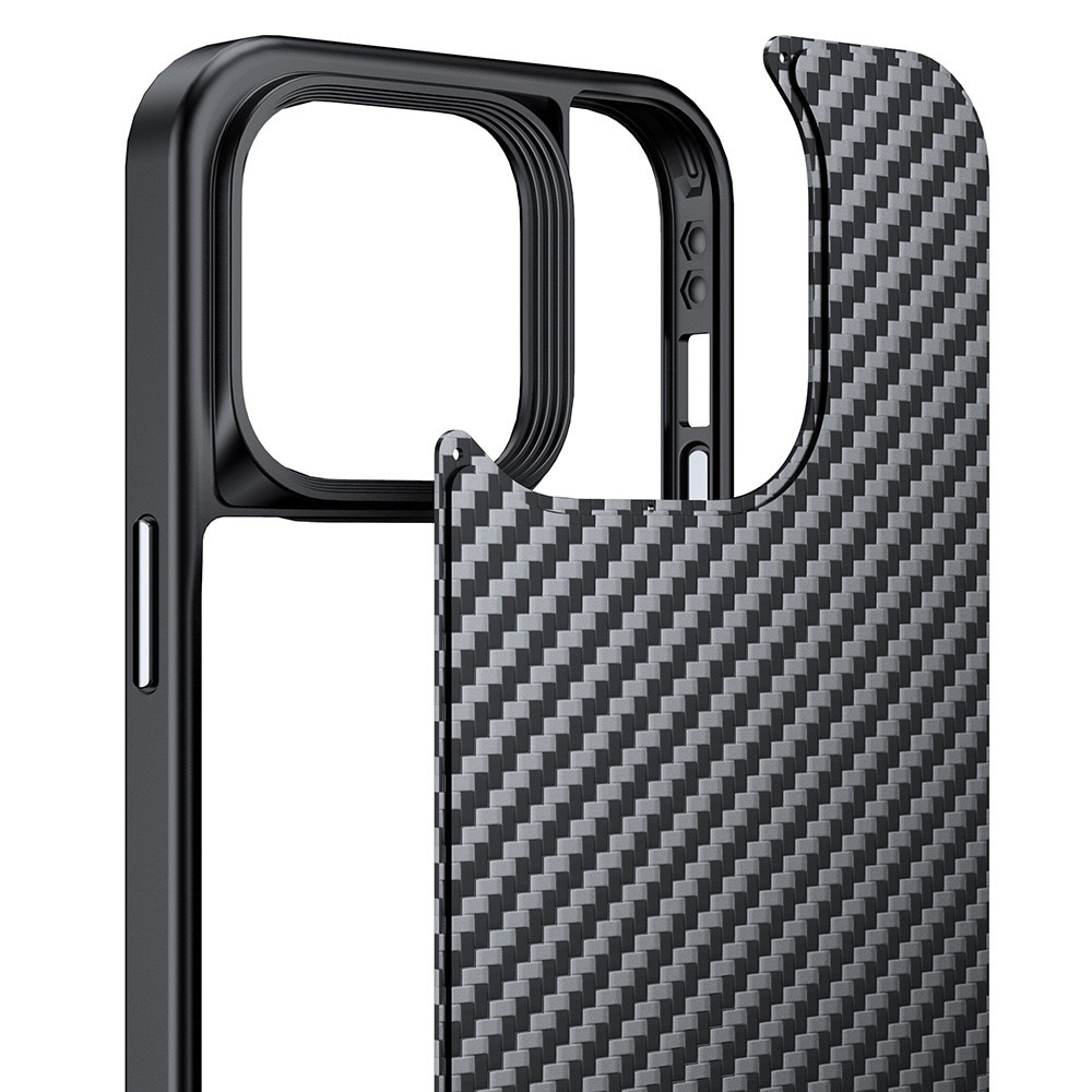 Hybrid Cover Kevlar MagSafe iPhone 14 Pro Carbon Fiber