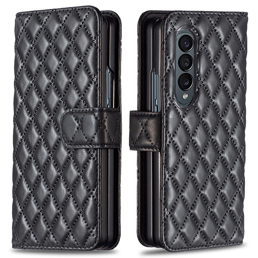 Samsung Galaxy Z Fold 3 Wallet Case Quilted Black