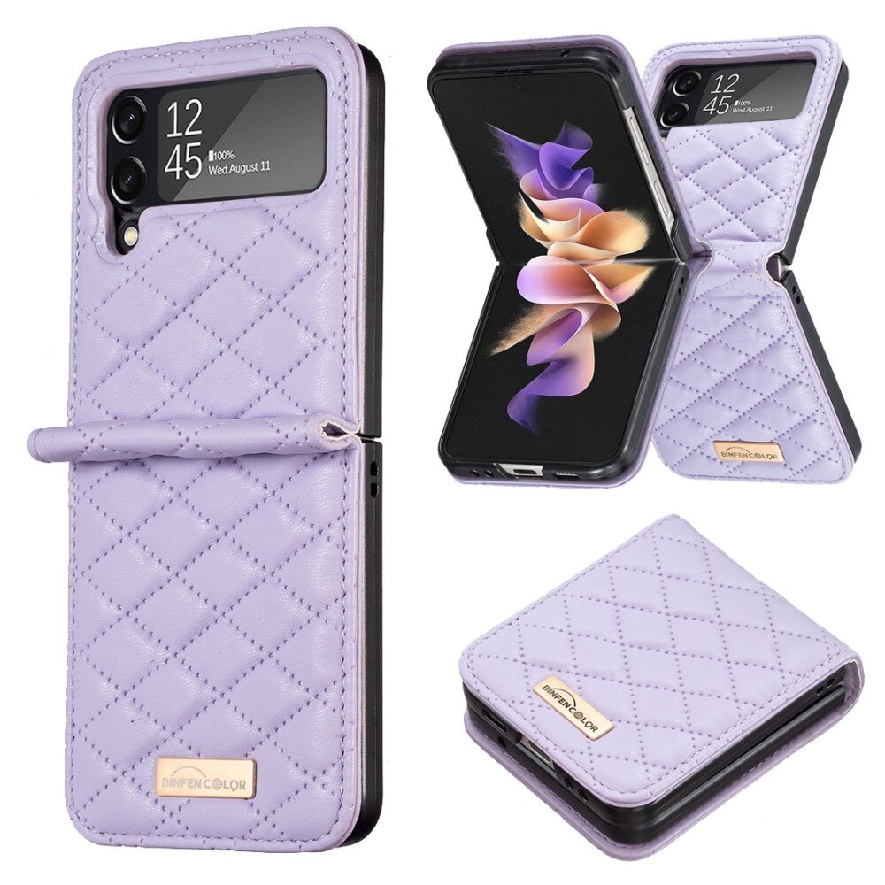 Samsung Galaxy Z Flip 3 Quilted Cover Purple