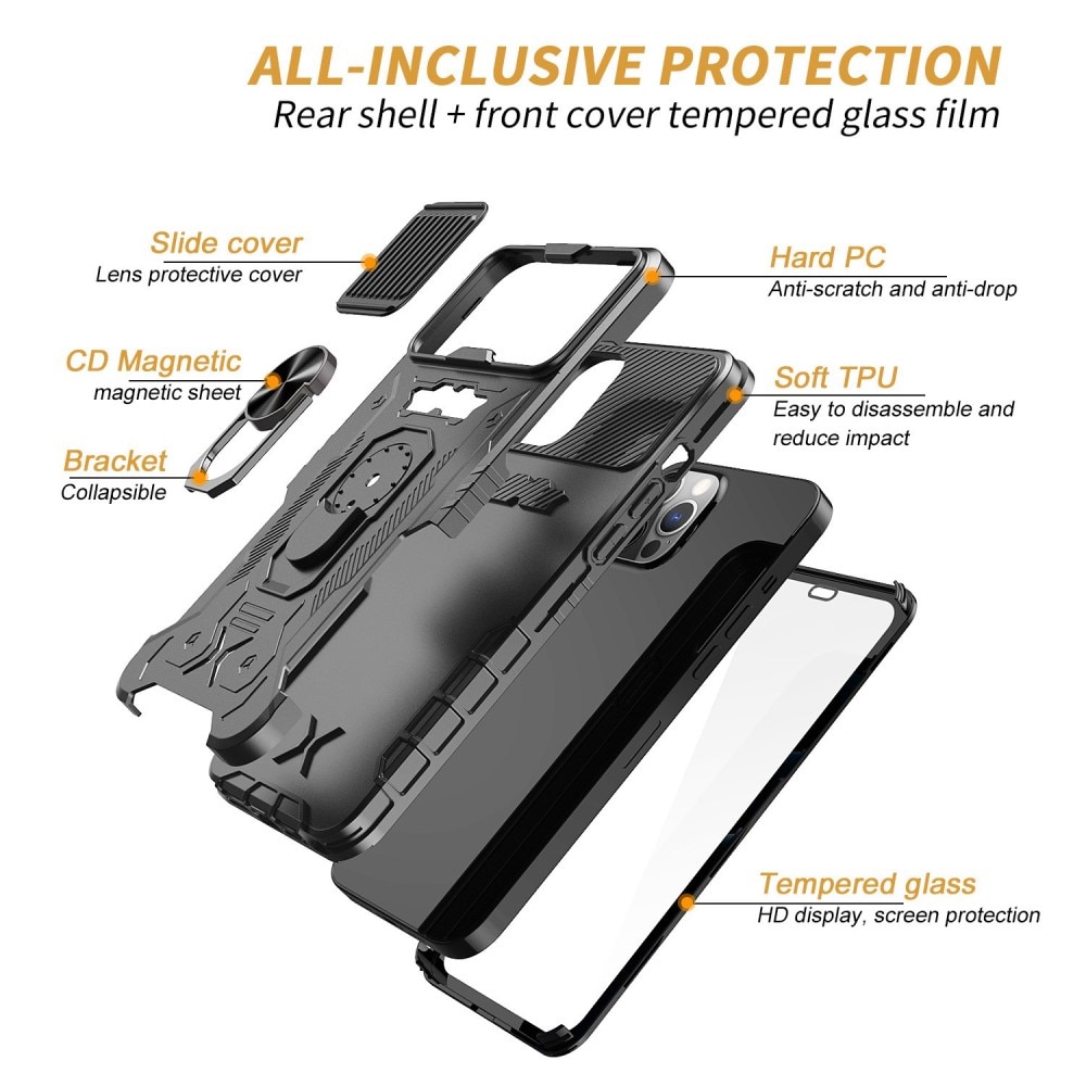 iPhone 14 Pro Tactical Full Protection Case Black