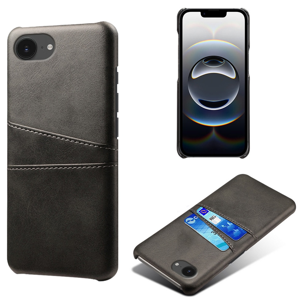 iPhone 16e Card Slots Case Black