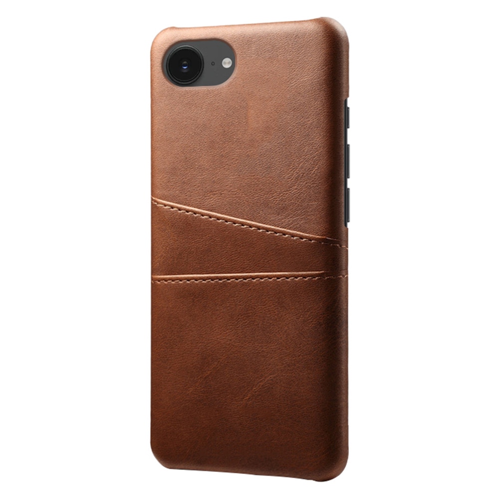 iPhone 16e Card Slots Case Brown