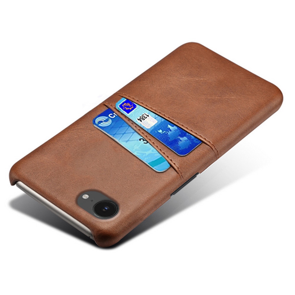 iPhone 16e Card Slots Case Brown