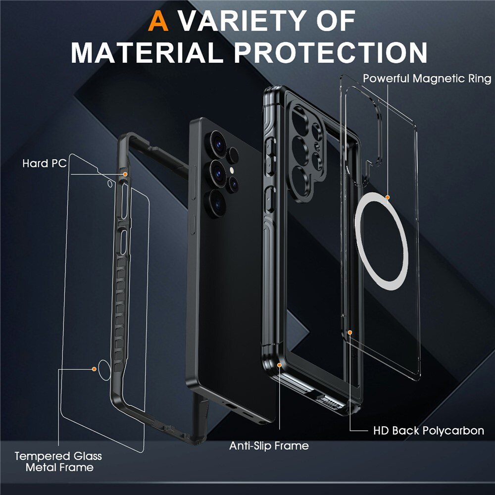 Samsung Galaxy S25 Ultra Premium Full Protection Case Black