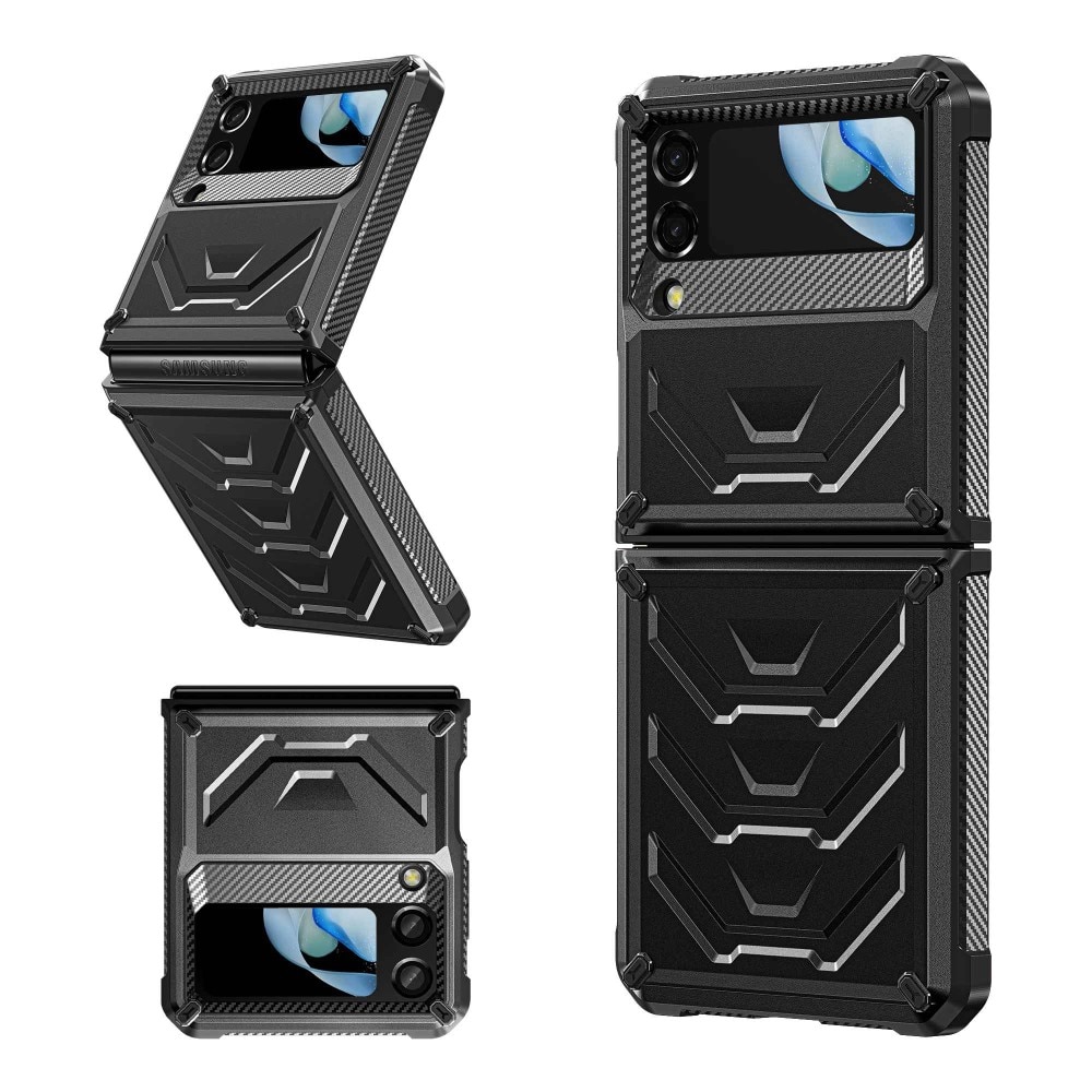Samsung Galaxy Z Flip 4 Tactical Full Protection Case Black