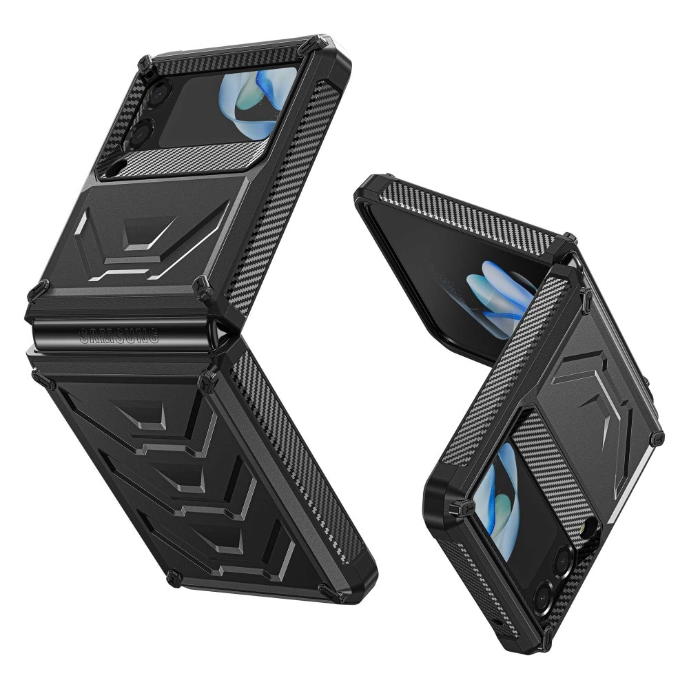 Samsung Galaxy Z Flip 4 Tactical Full Protection Case Black