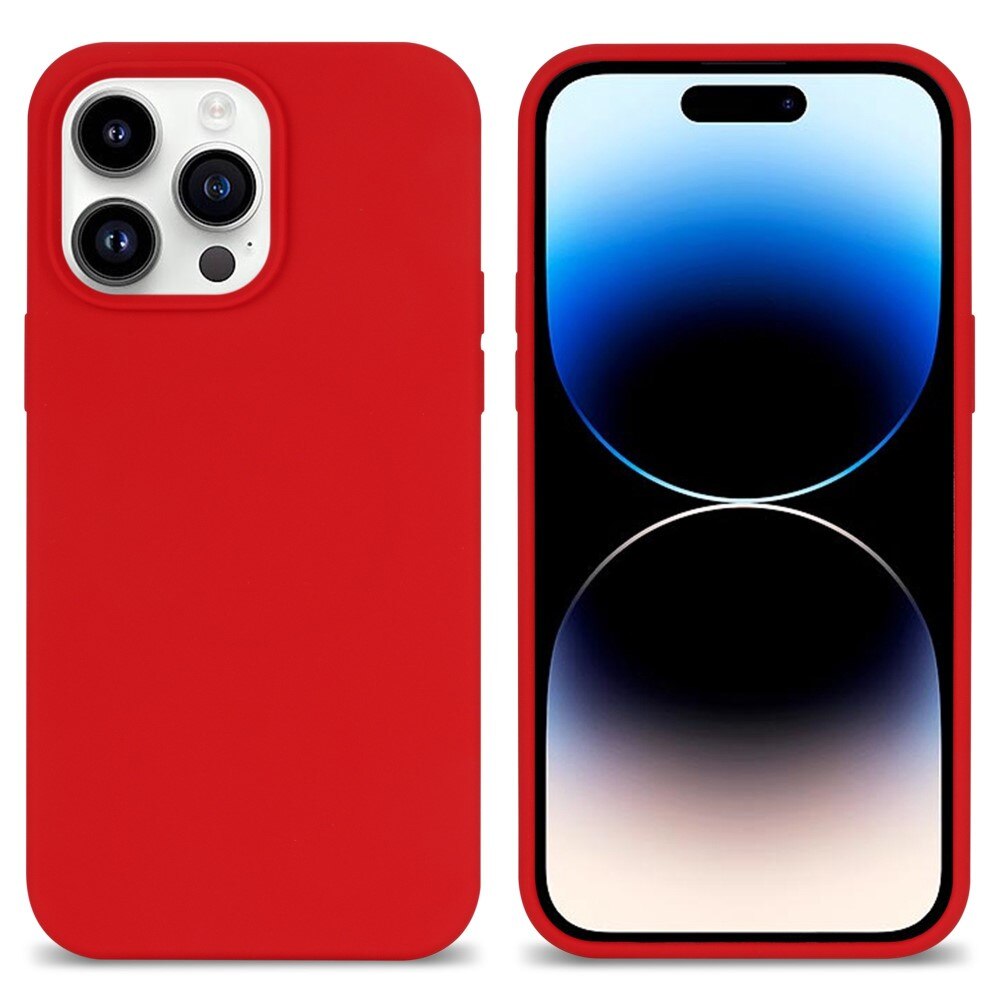 iPhone 14 Pro Max Silicone Case Red