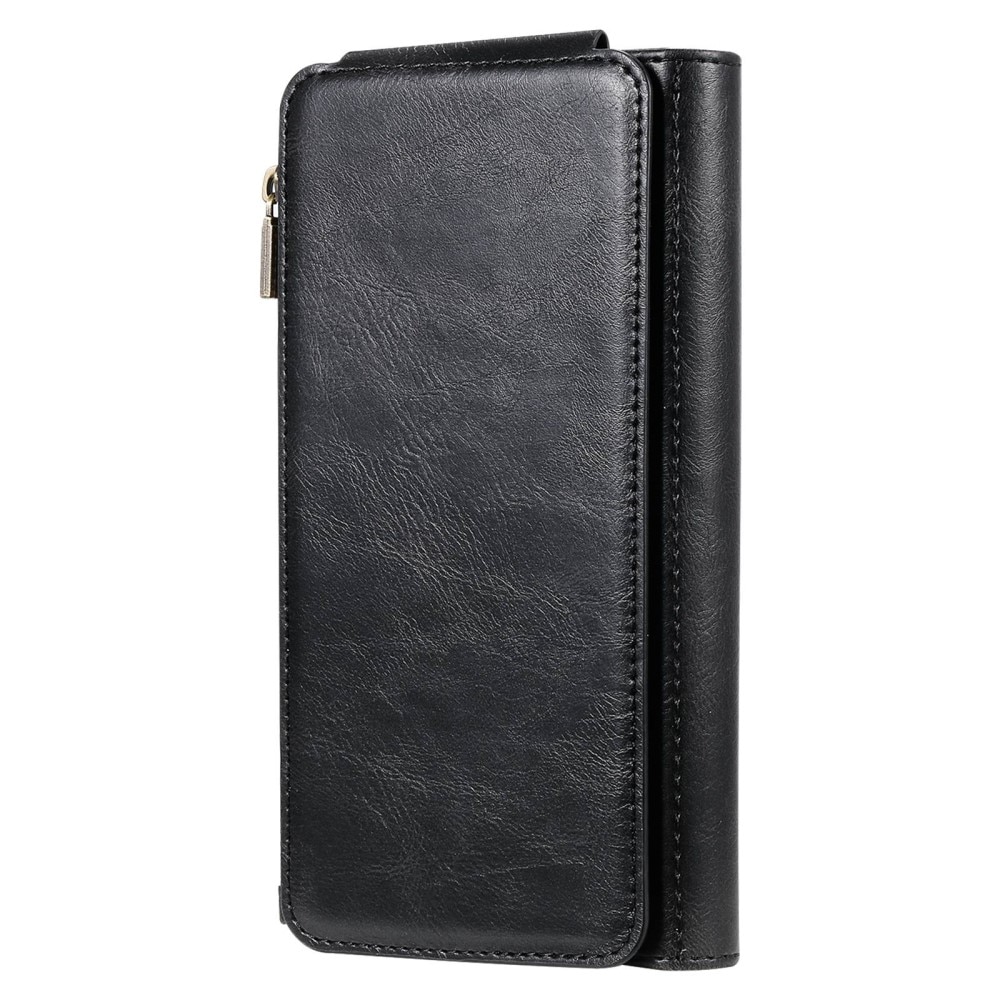 iPhone 14 Pro Max Magnet Leather Multi Wallet Black